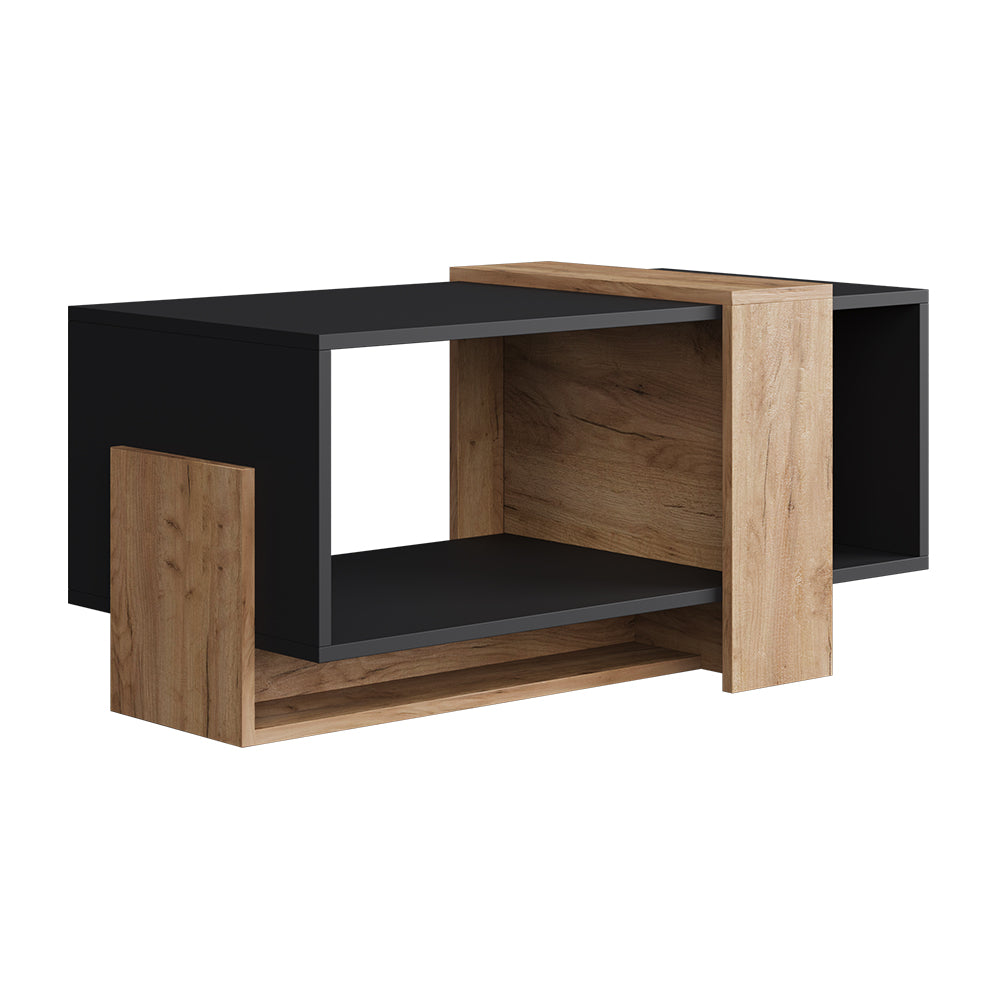 Vicco Tavolino da caffè Antracite/quercia dorata 91.8 x 49 cm