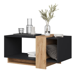 Vicco Tavolino da caffè Antracite/quercia dorata 91.8 x 49 cm
