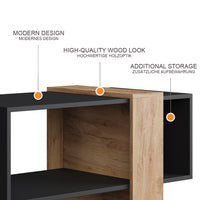 Vicco Tavolino da caffè Antracite/quercia dorata 91.8 x 49 cm