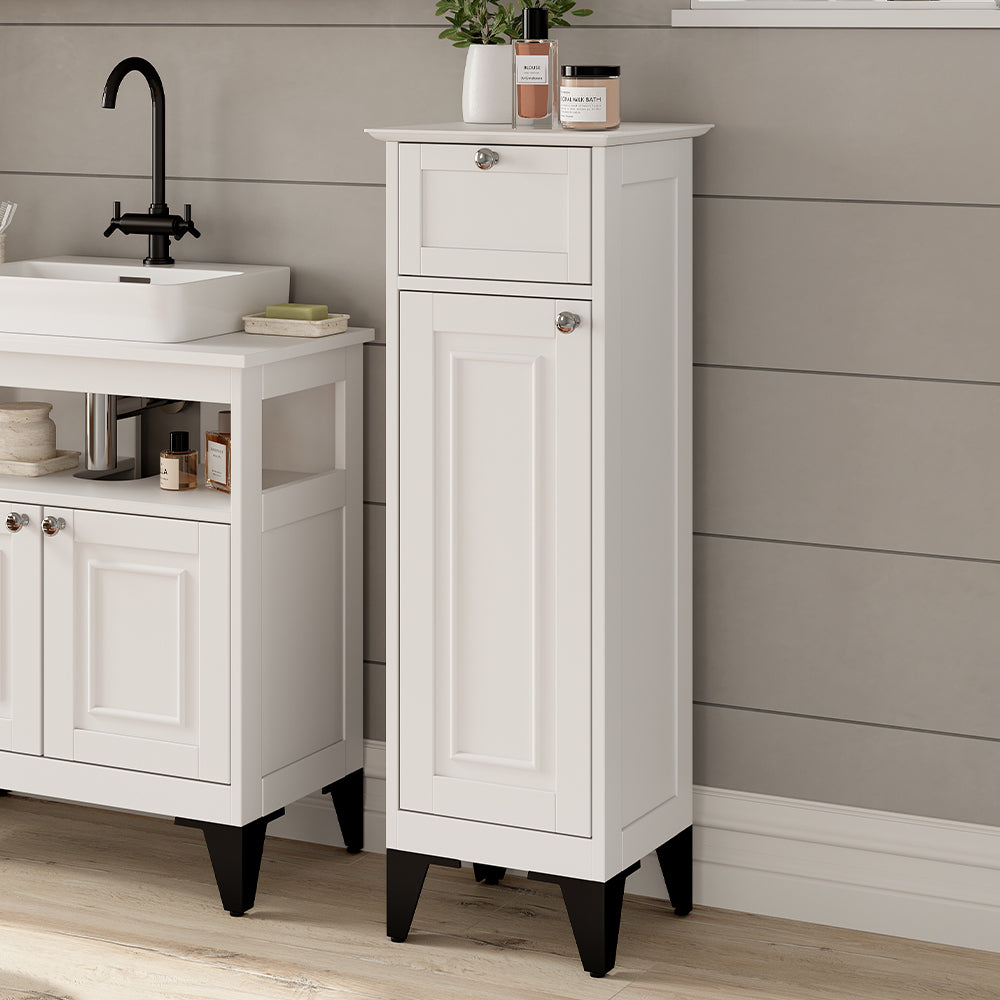 Vicco cassettiera da bagno Bianco 32 x 92 cm con cassetto