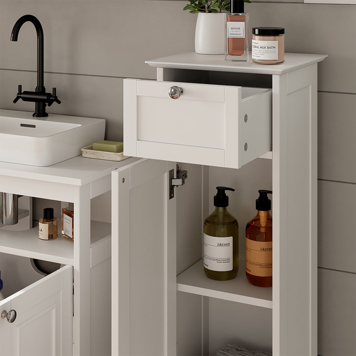 Vicco cassettiera da bagno Bianco 32 x 92 cm con cassetto