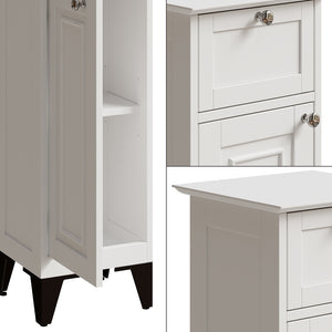 Vicco cassettiera da bagno Bianco 32 x 92 cm con cassetto