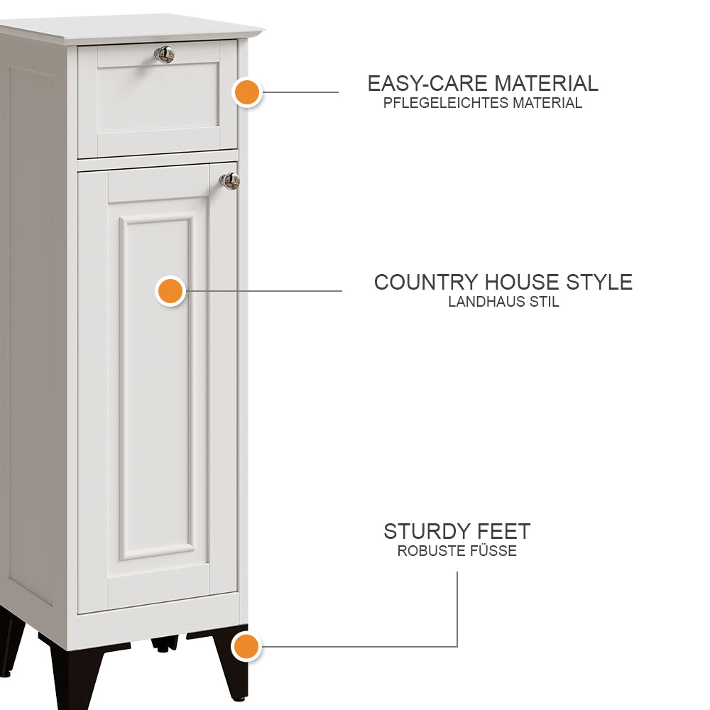 Vicco cassettiera da bagno Bianco 32 x 92 cm con cassetto