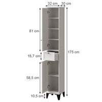 Vicco Mobile alto Bianco 32 x 175 cm