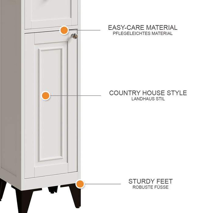 Vicco Mobile alto Bianco 32 x 175 cm