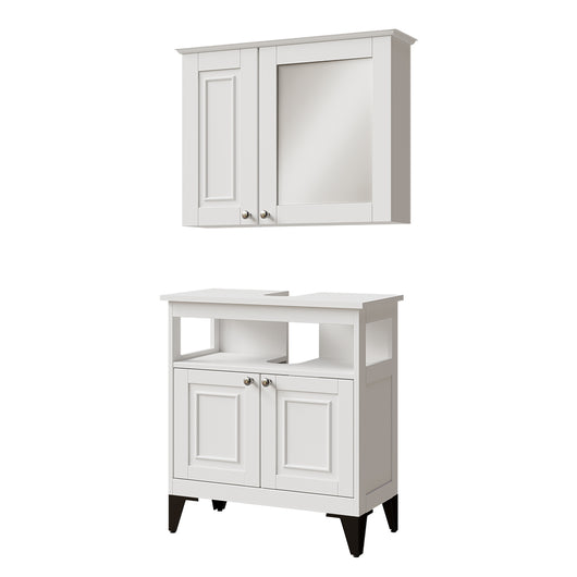 Vicco Set di mobili da bagno Bianco 2 parti