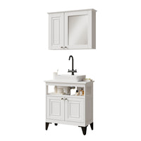 Vicco Set di mobili da bagno Bianco 2 parti