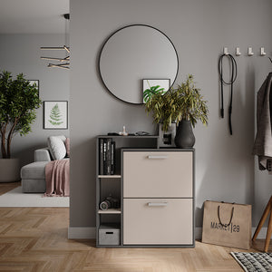 Vicco Scarpiera Antracite/grigio 80 x 90 cm