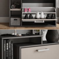 Vicco Scarpiera Antracite/grigio 80 x 90 cm