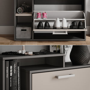 Vicco Scarpiera Antracite/grigio 80 x 90 cm