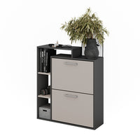 Vicco Scarpiera Antracite/grigio 80 x 90 cm