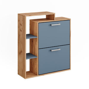 Vicco Scarpiera Goldkraft rovere/blu 80 x 90 cm