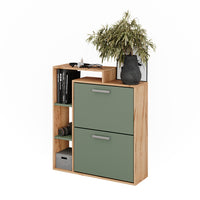 Vicco Scarpiera Goldkraft rovere/verde 80 x 90 cm
