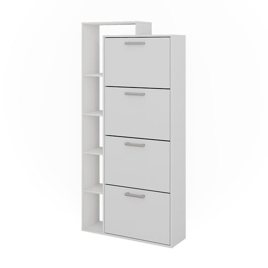 Vicco Scarpiera da ingresso Bianco 80 x 166.1 cm con 4 scomparti