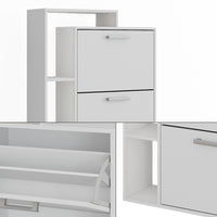Vicco Scarpiera da ingresso Bianco 80 x 166.1 cm con 4 scomparti