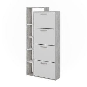 Vicco Scarpiera da ingresso Bianco/cemento 80 x 166.1 cm