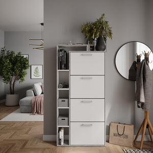 Vicco Scarpiera da ingresso Bianco/cemento 80 x 166.1 cm