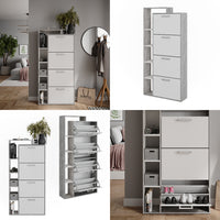 Vicco Scarpiera da ingresso Bianco/cemento 80 x 166.1 cm