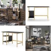 Vicco Scrivania Nero 120 x 60 cm