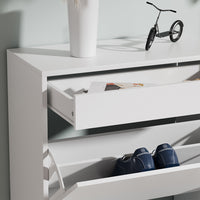 Vicco Mobile porta scarpe Bianco 90 x 181.5 cm con 3 scomparti, 1 cassetto