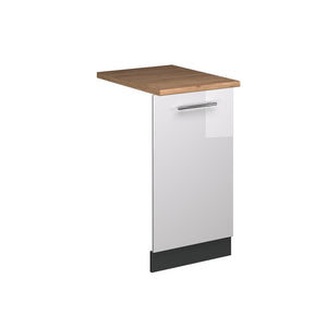 Vicco Pannello frontale della lavastoviglie Bianco lucido 45 cm , PL Rovere