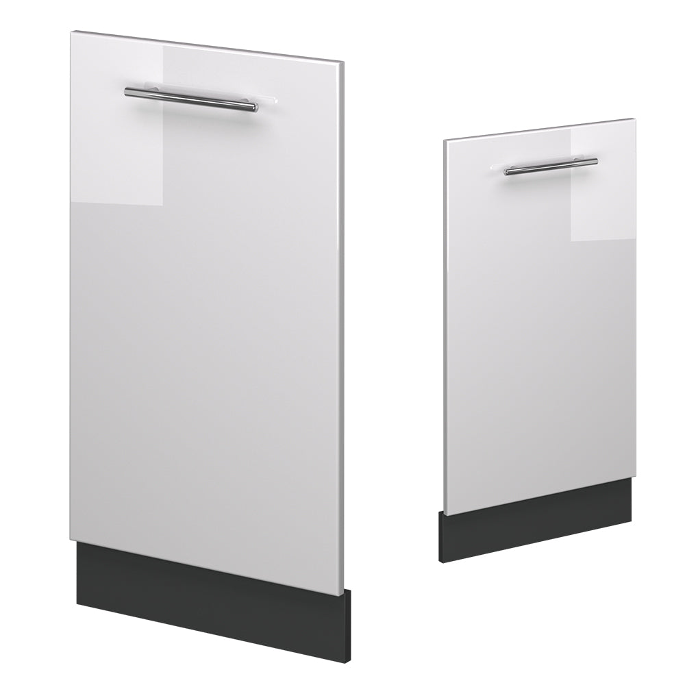 Vicco Pannello frontale della lavastoviglie Bianco lucido 45 cm , PL Rovere