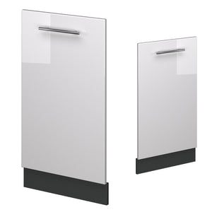 Vicco Pannello frontale della lavastoviglie Bianco lucido 45 cm senza piano di lavoro