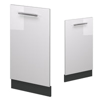 Vicco Pannello frontale della lavastoviglie Bianco lucido 45 cm , PL Marmo