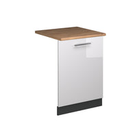 Vicco Pannello frontale della lavastoviglie Bianco lucido 60 cm , PL Rovere