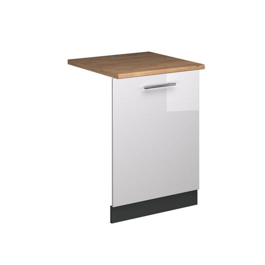 Vicco Pannello frontale della lavastoviglie Bianco lucido 60 cm , PL Rovere