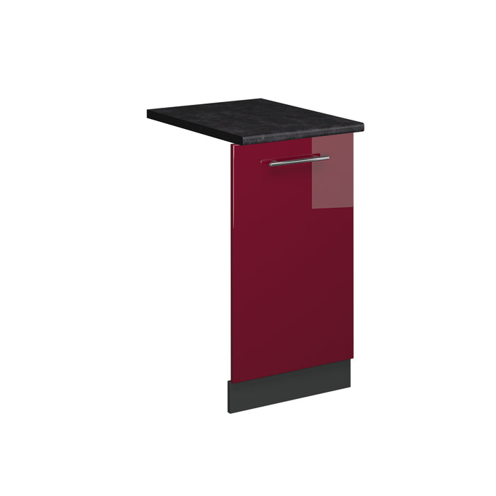 Vicco Pannello frontale della lavastoviglie Rosso bordeaux lucido 45 cm , PL Antracite