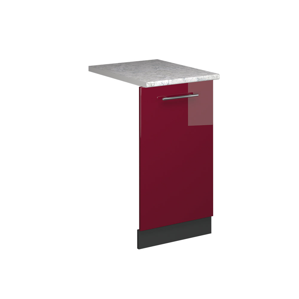 Vicco Pannello frontale della lavastoviglie Rosso bordeaux lucido 45 cm , PL Marmo