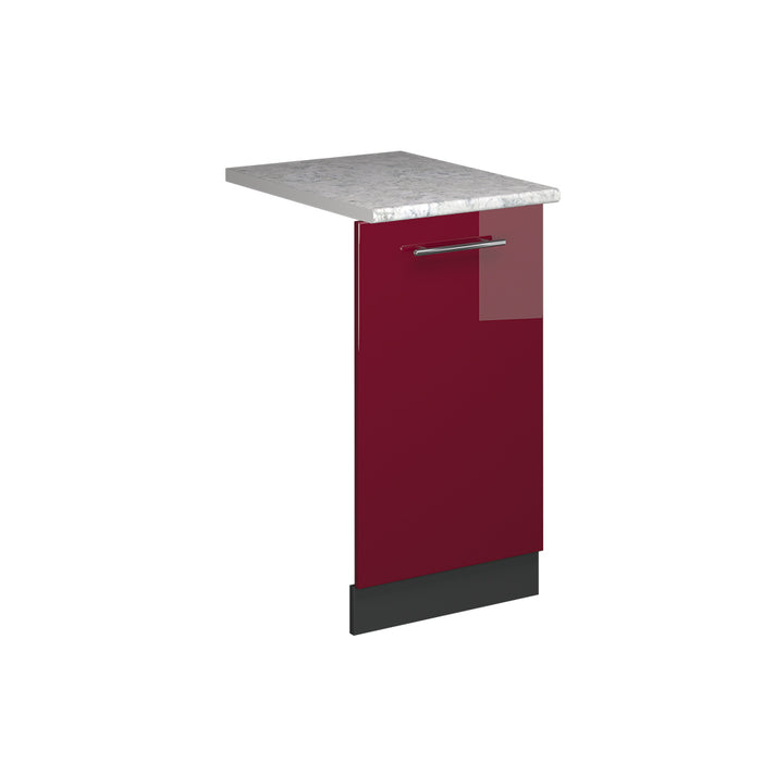 Vicco Pannello frontale della lavastoviglie Rosso bordeaux lucido 45 cm , PL Marmo