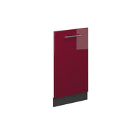 Vicco Pannello frontale della lavastoviglie Rosso bordeaux lucido 45 cm senza piano di lavoro