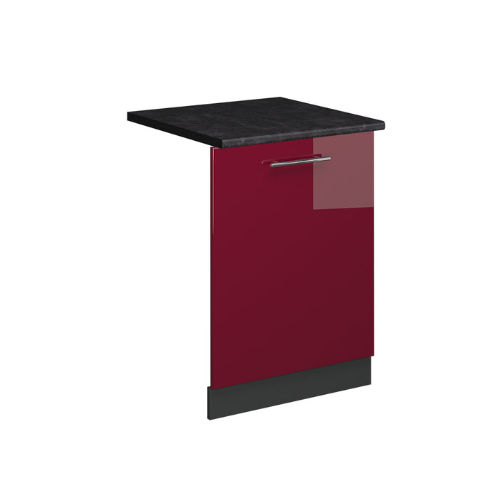Vicco Pannello frontale della lavastoviglie Rosso bordeaux lucido 60 cm , PL Antracite