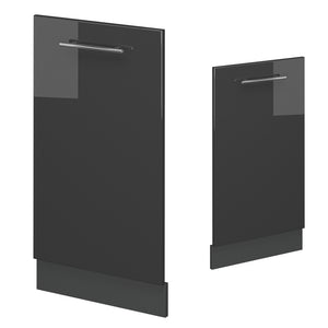 Vicco Pannello frontale della lavastoviglie Antracite lucido 45 cm , PL Rovere