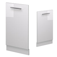 Vicco Pannello frontale della lavastoviglie Bianco lucido 45 cm , PL Rovere