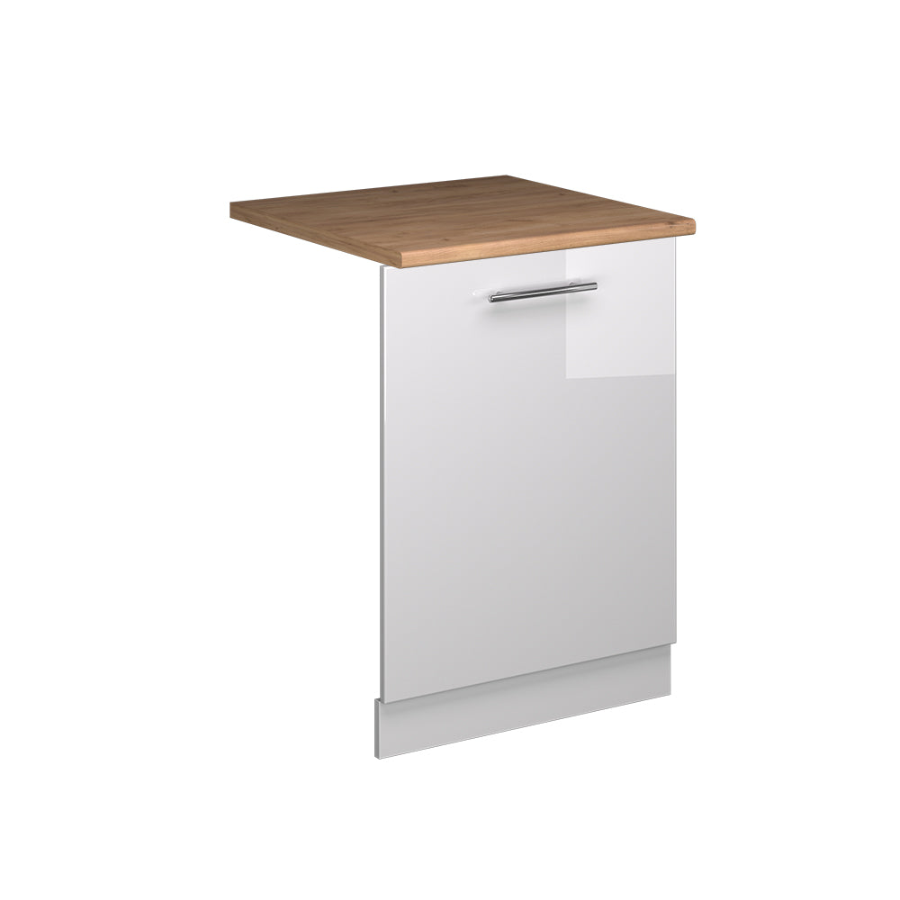 Vicco Pannello frontale della lavastoviglie Bianco lucido 60 cm , PL Rovere