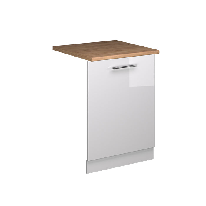 Vicco Pannello frontale della lavastoviglie Bianco lucido 60 cm , PL Rovere