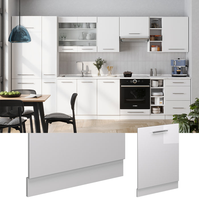 Vicco Pannello frontale della lavastoviglie Bianco lucido 60 cm , PL Antracite