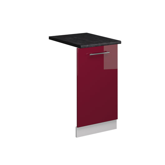 Vicco Pannello frontale della lavastoviglie Rosso bordeaux lucido 45 cm , PL Antracite