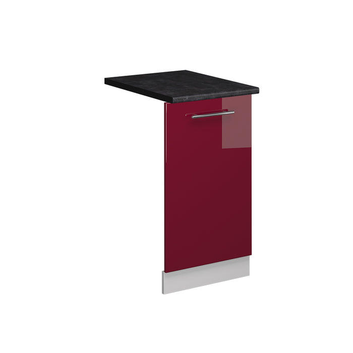 Vicco Pannello frontale della lavastoviglie Rosso bordeaux lucido 45 cm , PL Antracite