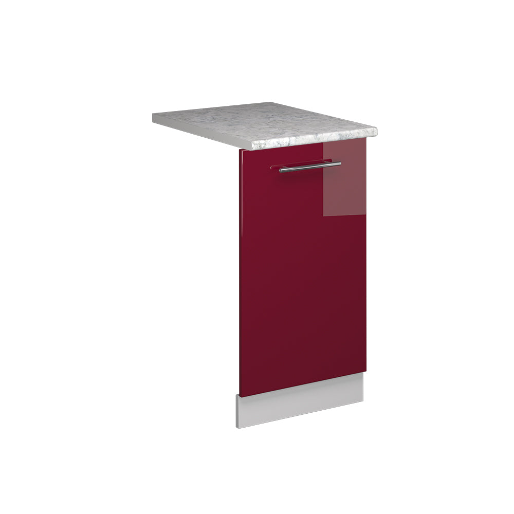 Vicco Pannello frontale della lavastoviglie Rosso bordeaux lucido 45 cm , PL Marmo
