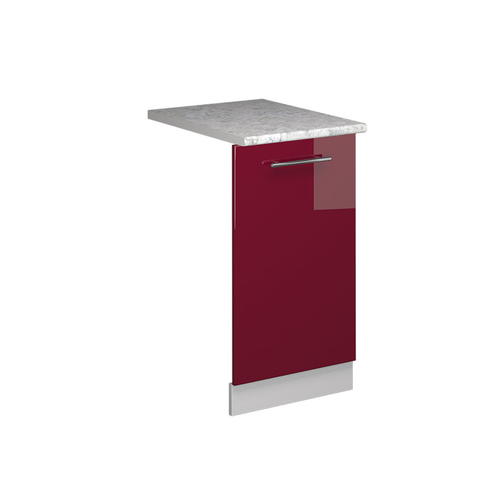 Vicco Pannello frontale della lavastoviglie Rosso bordeaux lucido 45 cm , PL Marmo