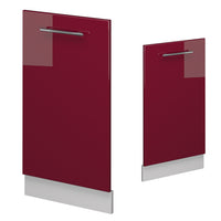 Vicco Pannello frontale della lavastoviglie Rosso bordeaux lucido 45 cm , PL Antracite