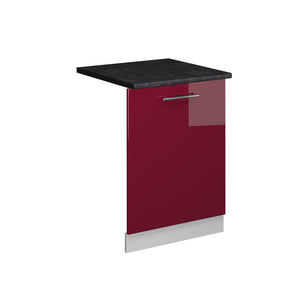Vicco Pannello frontale della lavastoviglie Rosso bordeaux lucido 60 cm , PL Antracite