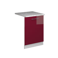 Vicco Pannello frontale della lavastoviglie Rosso bordeaux lucido 60 cm , PL Marmo