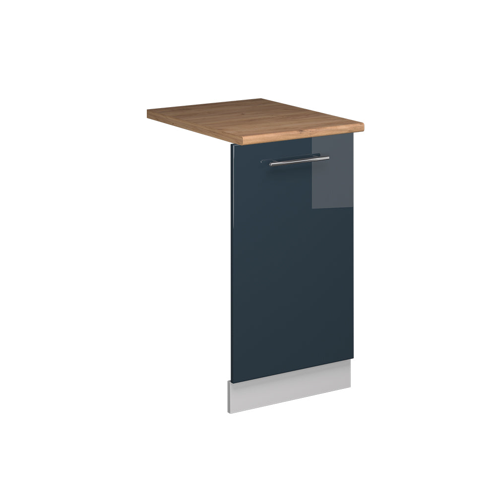 Vicco Pannello frontale della lavastoviglie Blu scuro lucido 45 cm , PL Rovere