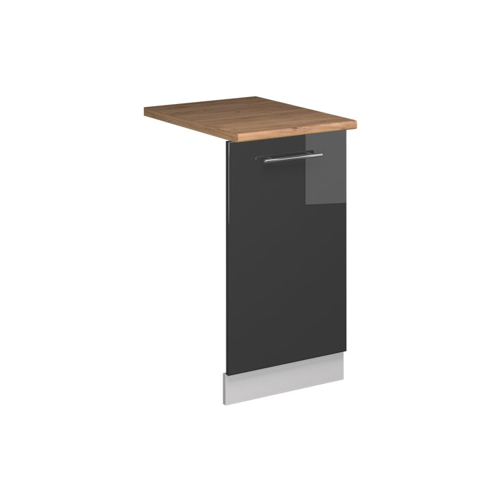 Vicco Pannello frontale della lavastoviglie Antracite lucido 45 cm , PL Rovere
