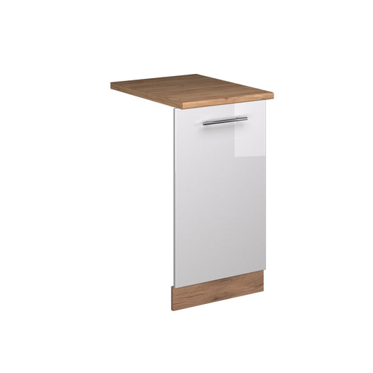 Vicco Pannello frontale della lavastoviglie Bianco lucido 45 cm , PL Rovere